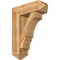Ekena Millwork Balboa Arts and Crafts Rough Sawn Bracket w/ Offset Brace, Western Red Cedar, 8"W x 24"D x 32"H BKT0806X24X32BOA03RWR - alternate 1